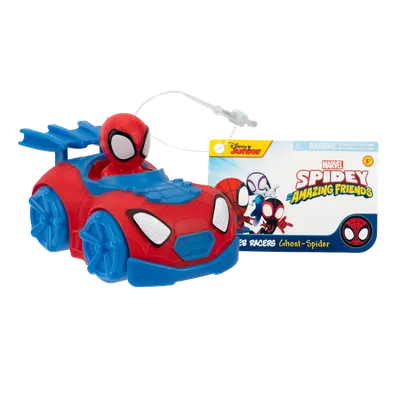 Vehicul cu figurina, Spidey Amazing Friends, Web Racers