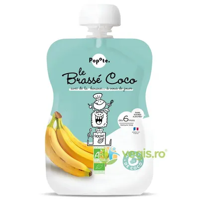 Piure cu 54% Lapte de Cocos si Banane +6 Luni Ecologic/Bio 100g