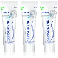 Sensodyne Repair & Protect Whitening pasta de dinti pentru albire pentru dinti sensibili 3x75 ml