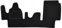 Covor podea MAMMOOTH Velours, 2 buc., fata, set, culoare neagra, potrivit MERCEDES SPRINTER 2-T (B901, B902), SPRINTER 3-T (B903), SPRINTER 4-T (B904) 01.95-05.06, Delivery van