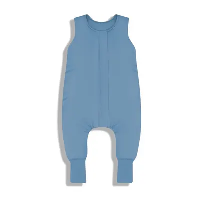 Sac de dormit cu 2 fete din bumbac cu picioare 6-12 luni light Petrol Sleepee 1.5 Tog