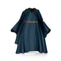 Pelerina - POP BARBERS - frizerie/coafor - Guler Neopren - Inchidere capse - Logo fata