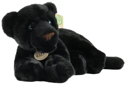 Jucărie de pluș Rappa Eco Friends - Pantera, mincinoasă, 40 cm