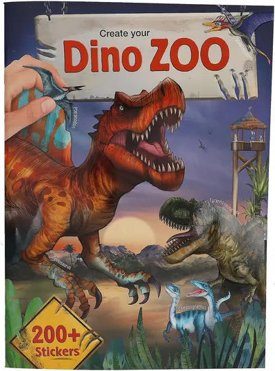 Carte cu stickere Depesche Dino World - Dino Zoo
