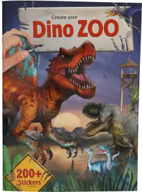 Carte cu stickere Depesche Dino World - Dino Zoo