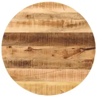 Gossi blat de masa rotund, Ø 70x2,5 cm, lemn masiv de mango brut