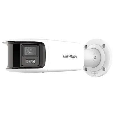 Camera supraveghere exterior IP panoramica Hikvision ColorVu DS-2CD2T87G2P-LSU/SL, 8 MP, 4 mm, lumina alba 40 m, slot card, microfon si difuzor, alarma vizuala si sonora, detectie miscare, protectie perimetrala, PoE