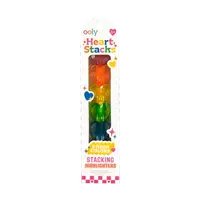 Markere intercalabile Inimioare - set 6 culori neon - Heart