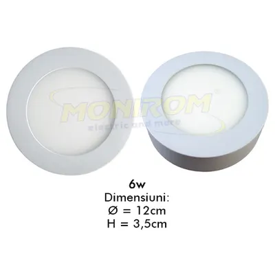 Spot Led aplicat 6w/2700k (round) *TV 0,25ron