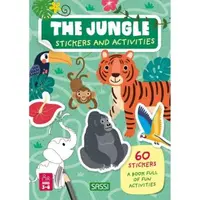 Carte de activitati cu abtibilduri - jungla