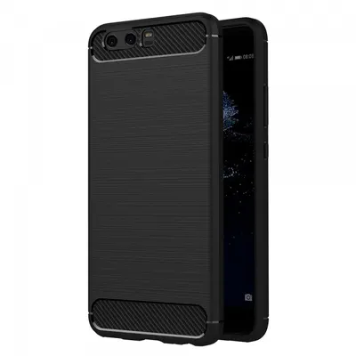 Husa pentru Huawei P10 Plus, Techsuit, Carbon, Neagra