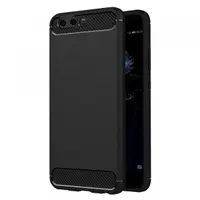 Husa pentru Huawei P10 Plus, Techsuit, Carbon, Neagra