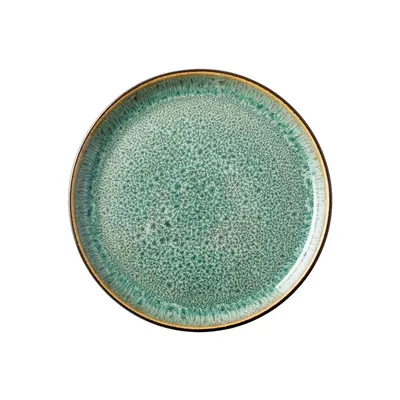 Farfurie verde/neagră pentru desert din gresie ø 17 cm Gastro Green/Black – Bitz