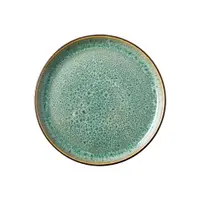 Farfurie verde/neagră pentru desert din gresie ø 17 cm Gastro Green/Black – Bitz