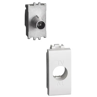 Priza tv directa 1 modul Bticino Living Light N4202DN, alb