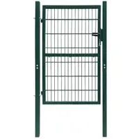 vidaXL Poartă de gard 2D (simplă) verde 100x120 cm