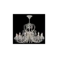 Candelabru Princess,12 becuri dulie E14, 230V,D.80cm, H.54 cm,Crem