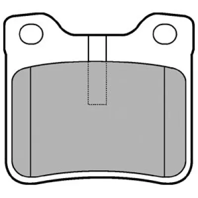 Set placute frana, frana disc DELPHI LP991