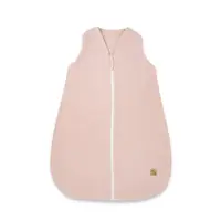 Sac de dormit, Qmini, Cu fermoar, Pentru bebelusi, De iarna, Din muselina dubla, 70 cm, Material certificat Oeko Tex Standard 100, Powder Pink