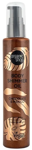 Organic Shop Ulei de corp strălucitor Chocolate & Mango, 100 ml