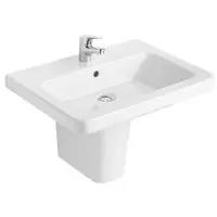 Lavoar suspendat alb 55 cm, dreptunghiular, Gala Street Square