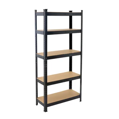 Raft Negru 90Wx45Dx180Hcm pentru depozitare din otel ROTOR