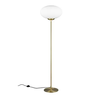 Lampadar alămiu cu abajur din sticlă (înălțime 150 cm) Fomento – Trio