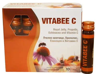 VitaBee C, căpșună, 10 flacoane, Vita Sanus