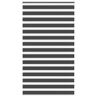 vidaXL Jaluzea tip zebra neagră lățime țesătură 120,9 cm poliester