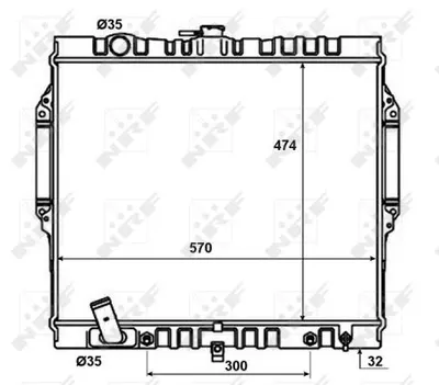 Radiator apa racire motor (transmisie automata) MITSUBISHI PAJERO II 3.5 intre 1994-1999