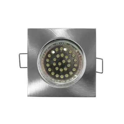 Spot patrat aluminiu fix pentru bec MR16 & GU10 WL-159 cod 21-15966 D 74x74mm