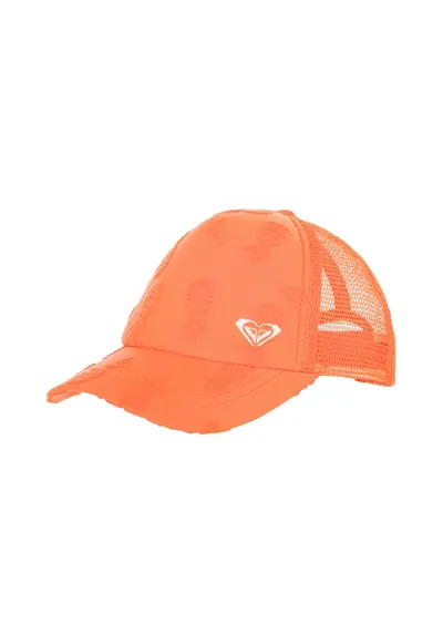 Sapca cu model si detaliu inima Sweet Lil - Portocaliu mandarina/Transparent