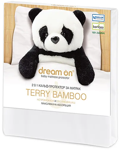 Protector de saltea Dream On - Terry Bamboo, 60 x 120 cm