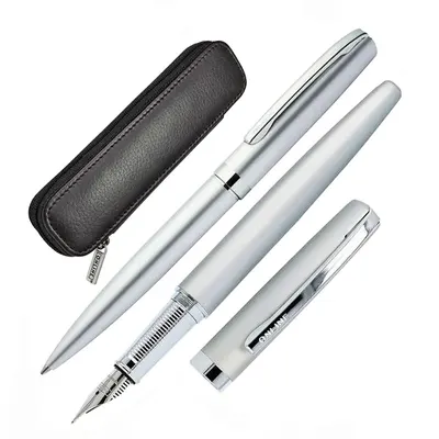 Set stilou și pix Online Eleganza - Silver