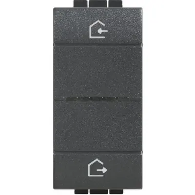 Intrerupator general fara fir LiVing Light with Netatmo, 1 modul. PreVazut cu 2 butoane pentru actiVarea scenariilor