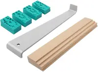 Bară pentru montajul parchetului laminat Wolfcraft - Cu pene de distanțare, 285 х 60 mm