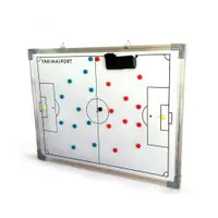 Tabelă tactică de fotbal 45x60 cm magnetică multicolor