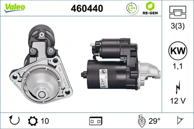 Electromotor (12v, 1,1kw, Reconditionat) Potrivit Volvo C30, S40 Ii, V50; Ford B-Max, C-Max, C-Max Ii, Ecosport, Fiesta, Fiesta Iv, Fiesta V, Fiesta Vi, Fiesta Hatchback 1.2-2.0alk 08.95