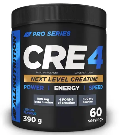 CRE4, lămâie, 390 g, AllNutrition
