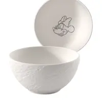 Bol MANROCK MICKEY, 430 ml, alb