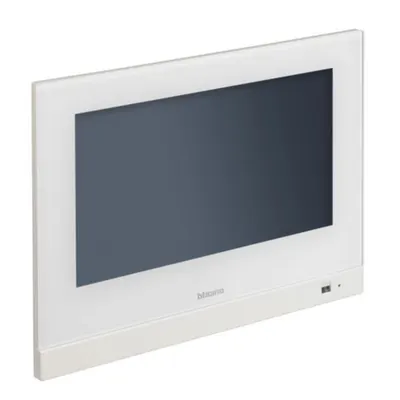 Ecran tactil de 7 inch pentru gestionarea tuturor func tiilor MyHOME si ca unitate interna de Videointerfon conectat.