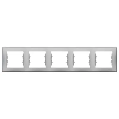 Rama ornament oriz, 5 posturi Schneider Sedna SDN5800960, aluminiu