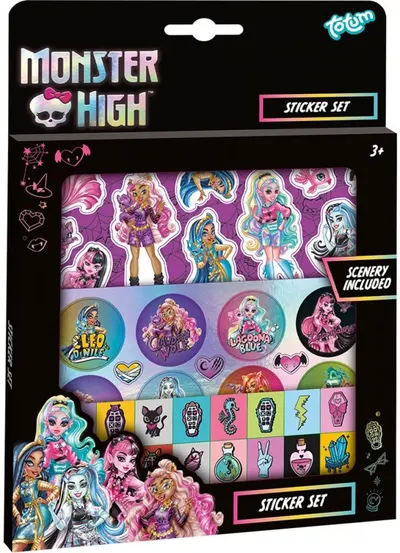 Set de autocolante Totum - Monster High, 4 piese