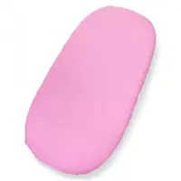 Set insertie textila pentru landoucosulet copii Kerstin Pink Minnie, cearsaf cu elastic asortat 80x38 cm, realizate din bumbac 100