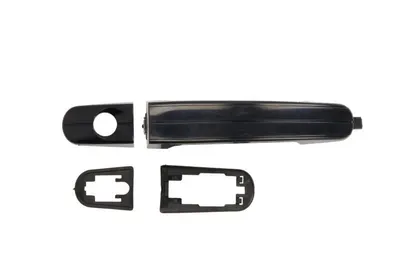 Maner usa Stanga Fata potrivit FORD FOCUS II 2004-2008 - (exterior, cu gaura pentru incuietoare; negru/grund)