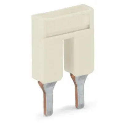 Push-in type jumper bar; insulated; 2-way; Nominal current 41 A; light gray