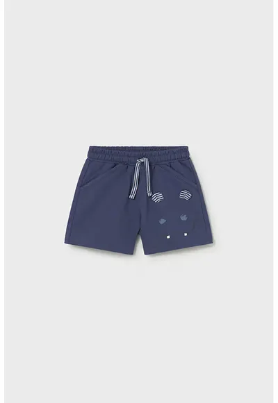 Pantaloni scurti cu talie ajustabila - Albastru inchis