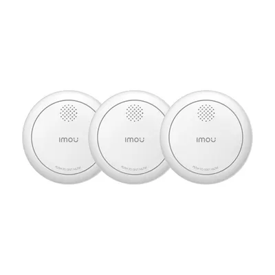 Kit detectori fum smart IMOU ZSM1-EU, 85dB, Zigbee, 2.4 Ghz, 130 m, 6 bucati