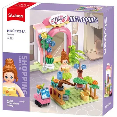 Constructor Sluban Metropolis - Magazin de flori, 111 piese