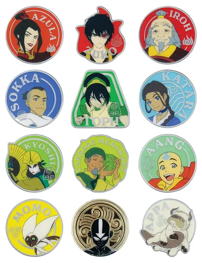 Insignă FaNaTtik Animation: Avatar: The Last Airbender – Mystery Pin, Blind Box, sortiment